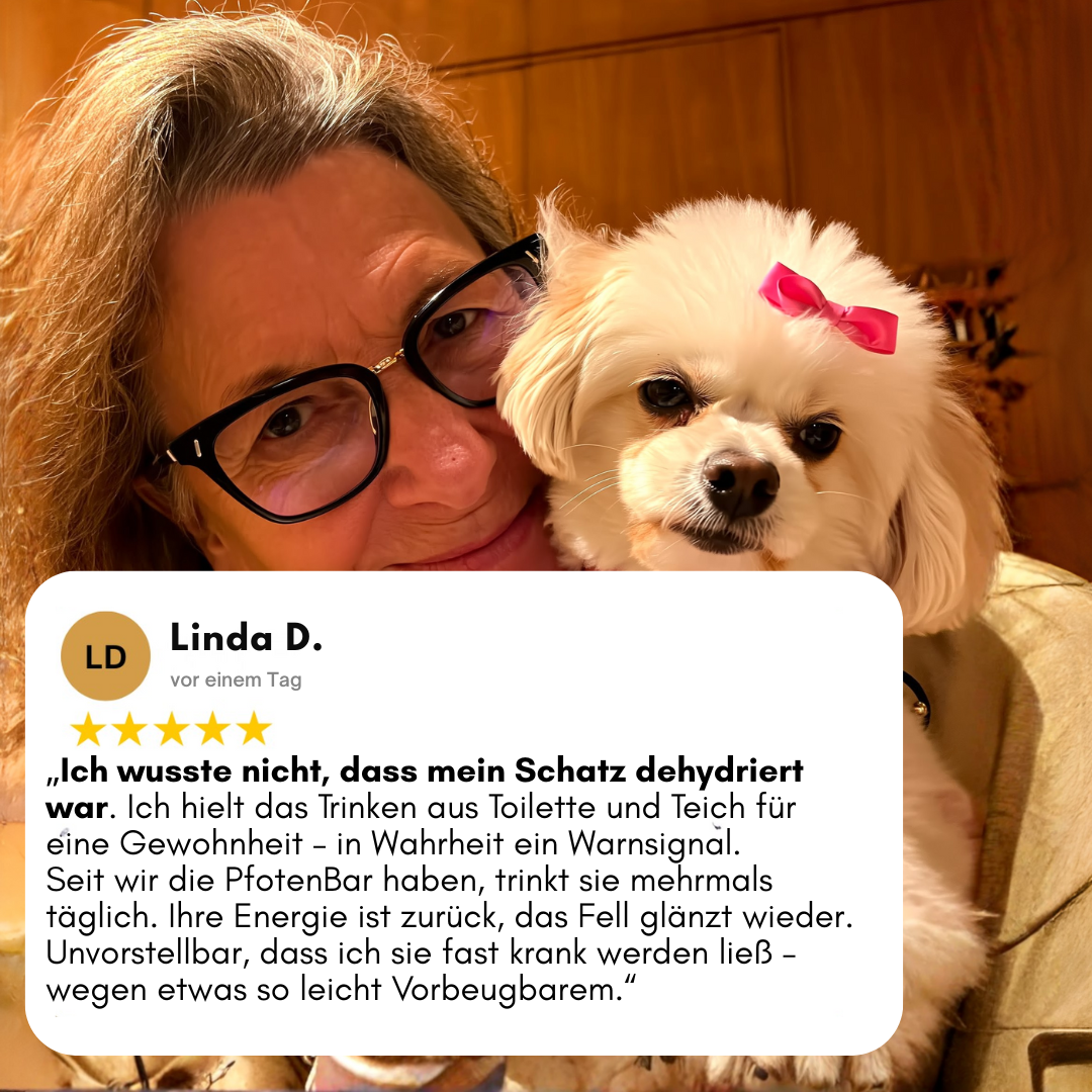 Schütze deinen Hund vor Dehydrierung und Harnwegsproblemen mit der PfotenBar